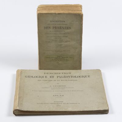 Description géologique et paléontologique des Pyrenées de la Haute-Garonne accompagnée d'une carte topographique et géologique à l'echelle 1:200.000 et d'un Atlas...