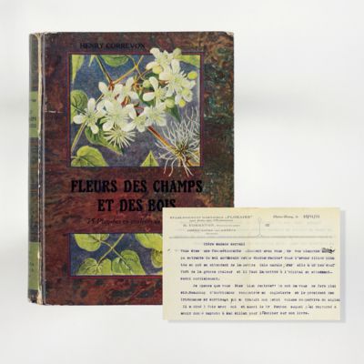 image for Fleurs des champs et des bois. [Dedication copy with author's typed letter, signed]