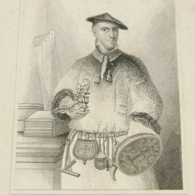 [Portrait of Linnaeus in Lapland costume]