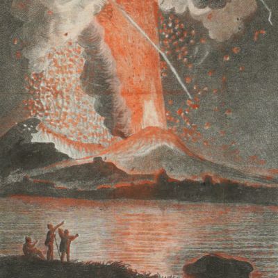 Relazione dell'ultima eruzione del Vesuvio. Accaduta nel mese di agosto di questo anno 1779. Rélation de la dernière éruption du Vésuve. Arrivée au mois d'Août de cette année 1779.