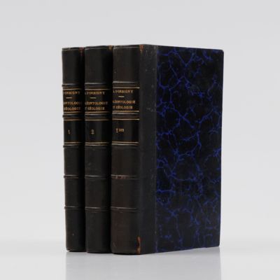 Cours élémentaire de paléontologie et de géologie stratigraphiques. [Contemporary bound set].