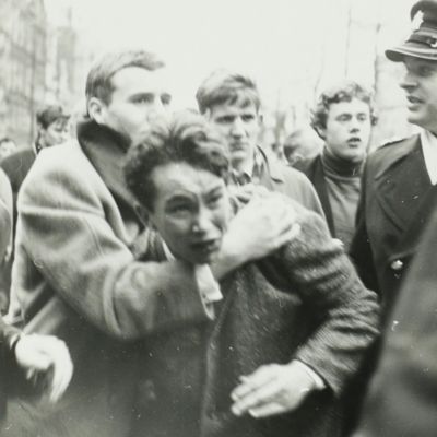 image for Original news photos of Amsterdam 1966: Provo's, Princess Beatrix & Prince Claus, riots, etc.