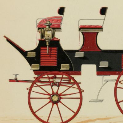 image for Two fine, original drawings of carriages.