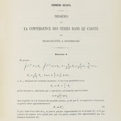 Essai sur une exposition nouvelle de la théorie analytique des probabilités a postériori.