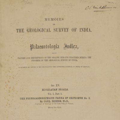 Himalayan Fossils. Permocarboniferous fauna of Chitichun No. I.