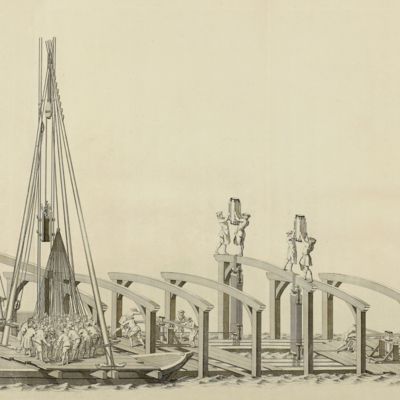 Theatrum machinarum universale of keurige verzameling van verscheide groote en zeer fraaie waterwerken, schutsluizen, waterkeringen, ophaal- en draaibruggen. Met haare gronden, opstallen en doorgesnedens. ... Alles op het nauwkeurigste vertoont, en nooit zodanig in het licht gegeven, en geteekent door Tileman van der Horst. I. Deel. [AND] Theatrum machinarum universale of keurige verzameling van verscheide groote en zeer fraaie waterwerken, schutsluysen, waterkeringen, enz. met haare gronden, opstallen en doorgesnedens. ... Alles op 't nauwkeurigste vertoont, en nooit zodanig in het licht gegeven, en geteekent door Jacob Polley, stadts architek en directeur der zaagmolens tot Zirckzee. En in 't koper gebragt, door Jan Schenk. II. Deel. [Complete].