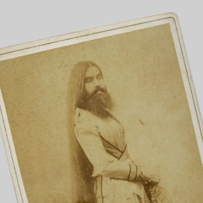 [Photography] Bearded lady. [Annie Jones Elliot].