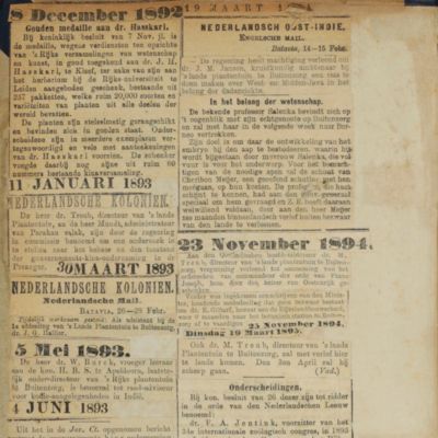 's Lands Plantentuin te Buitenzorg: 18 mei 1817 - 18 mei 1892.