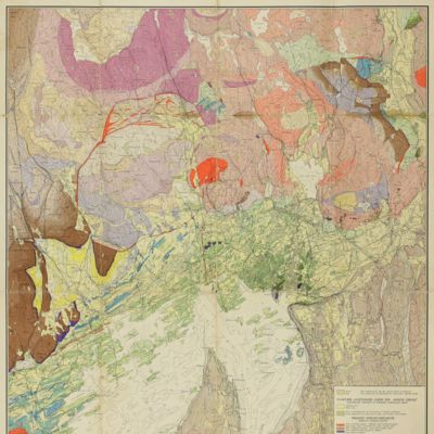 Geologisk kart over Oslo og Omegn (1:50.000).