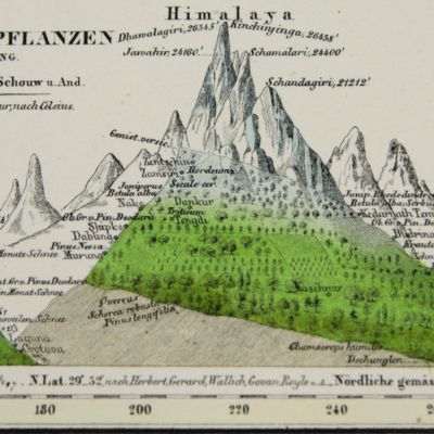 image for Kosmos. Entwurf einer physischen Weltbeschreibung. [Complete set of five text volumes and the authorized atlas by Bromme].