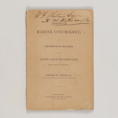 image for American Marine Conchology: or, Descriptions of the Shells of the Atlantic Coast of the United States, from Maine to Florida.