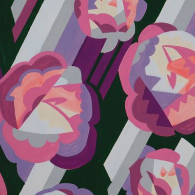 image for Original Art Deco design for wallpaper and/or textiles. [Roses].