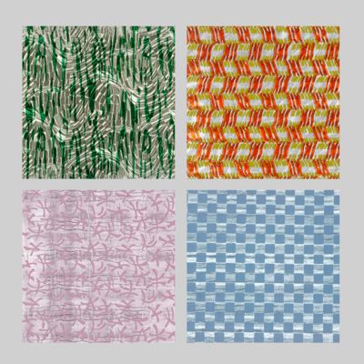 Aluminium-Folien. Die Leuchtende Farbe. [AND] Die zarte, elegante Töning. [AND] Ton in Ton...