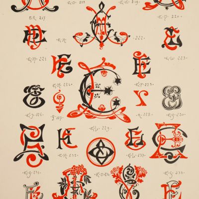 Chiffres et Monogrammes dans le Style Moderne.
